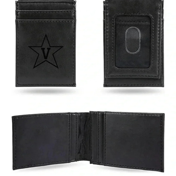 NWT NCAA Vanderbilt Commodores
Laser Engraved Men Black Wallet Card Holder - Picture 1 of 9